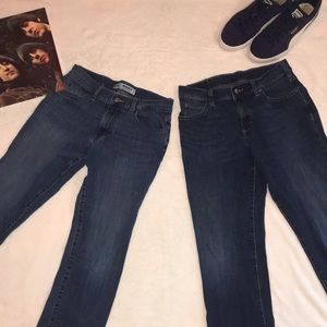 2 pairs of Lee jeans